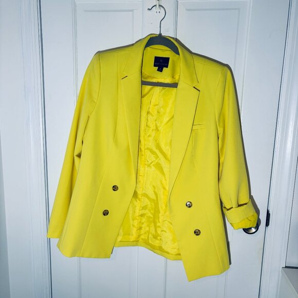 Worthington Canary Yellow Medium Lined Blazer - Picture 7 of 7